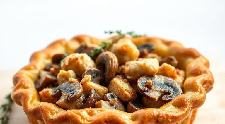 gordon ramsay chicken and mushroom pie rich creamy buttery